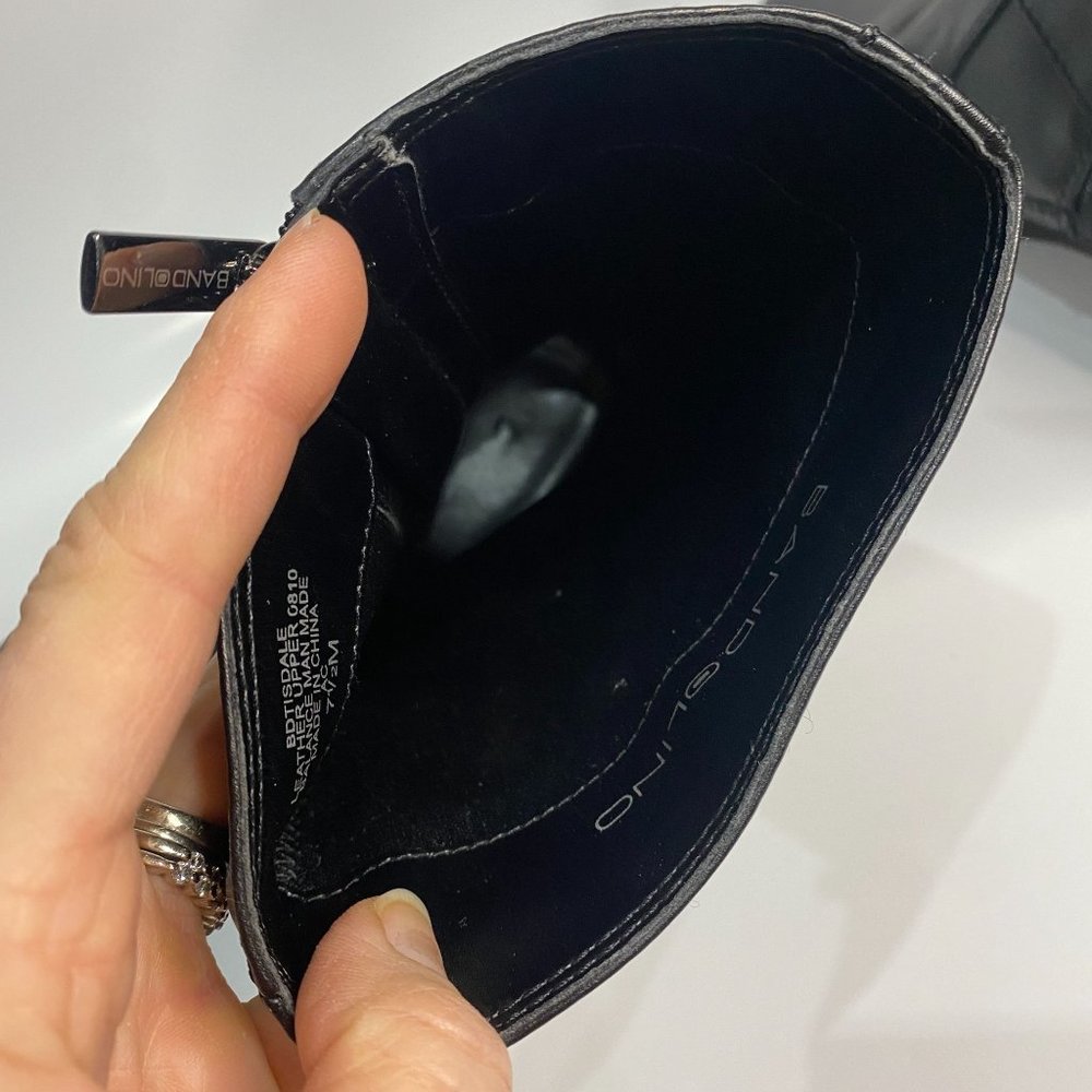 Bandolino Women's Tisdale Boot Size 7.5, Black Leather, Mid-Calf - Picture 7 of 11